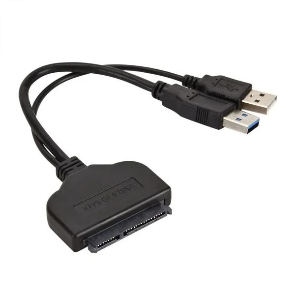 2024 Cabo USB SATA USB 3.0 para SATA 3 Cabos de computador Adaptador Conectores USB Adaptador SATA Suporte ao cabo de 2,5 polegadas SSD HDD Drive rígido para conversor USB 3.0 SATA