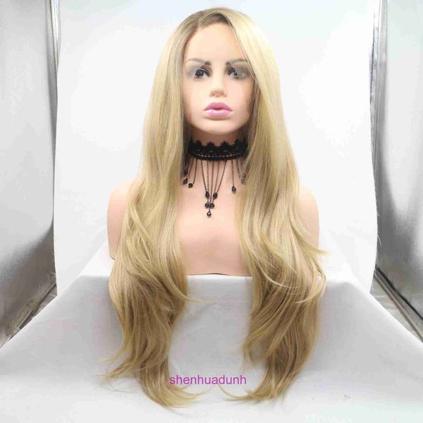 Haj de peruca de moda de alta qualidade Store online Newlook PW1064 Moda Long Hair Wig Lace Ensino Cabeça