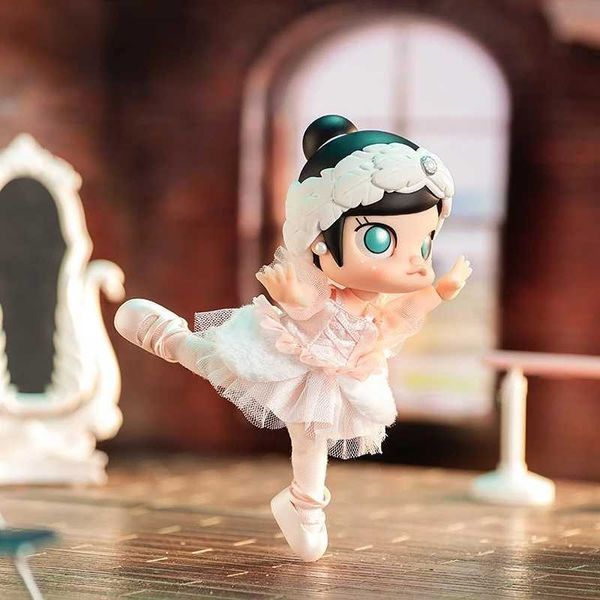 Kör kutu molly bale dansçısı bjd bebek figürü sevimli anime aksiyon figürü kawaii gerçek koleksiyon modeli oyuncaklar kız Noel hediyesi y240422