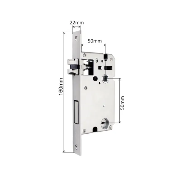 Controllo Brzail di alta qualità 5050 Mortite 22x160 22x180 22x240 Morise di blocco intelligente per porta di legno