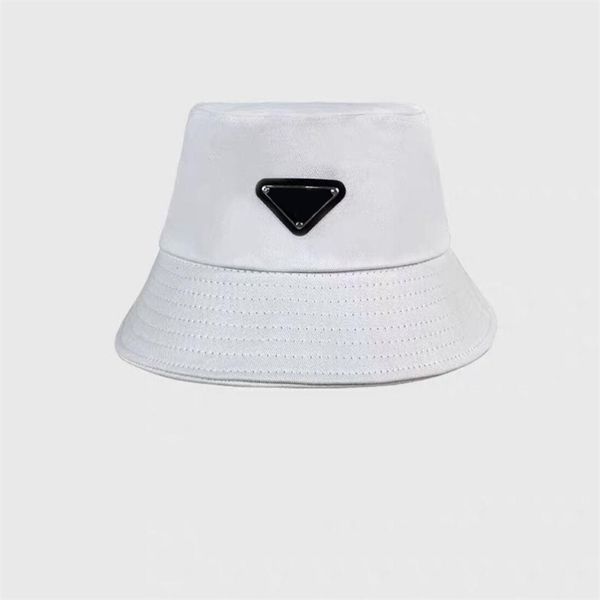 Einfache Eimer -Hut -Designerin Herren Baseball Mütze Hüte für Frau Nylon Dreiecks Sommerweite Krempe Cappello Uomo Street Ehepaar Caps Garn gefärbt MZ01 H4