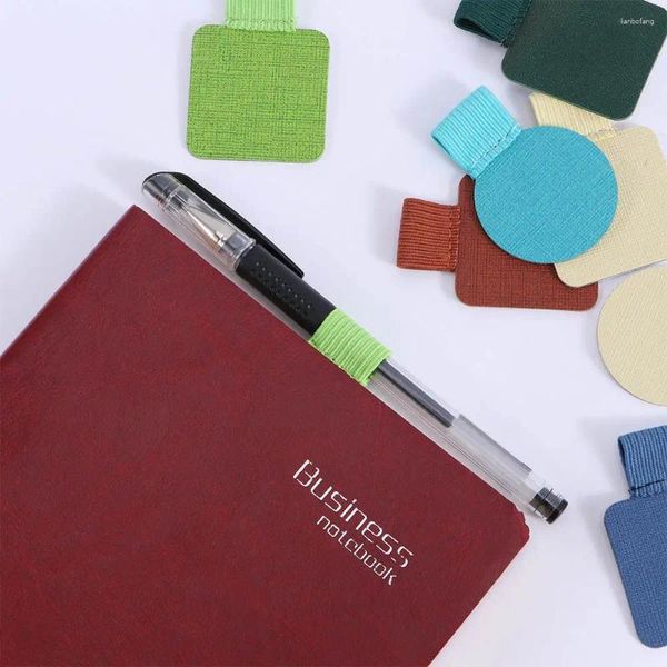 Self-adhesive Elastic Loop Notebooks Journals Office Accessories Pencil Clip Holder Pen Clips Organizer