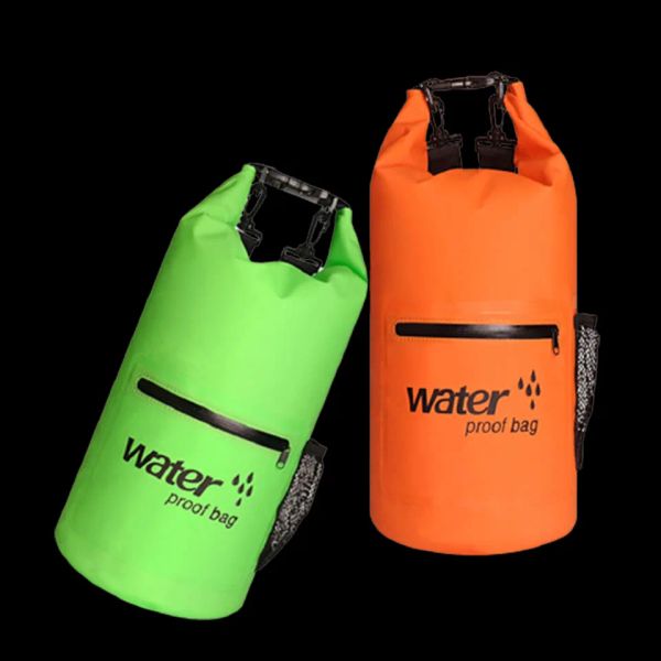 Borse Walk Fish 10L 20L Movimenti esterni zaino impermeabile Backpack pieghevole zaino in canotta per escursionismi per viaggi per escursioni.