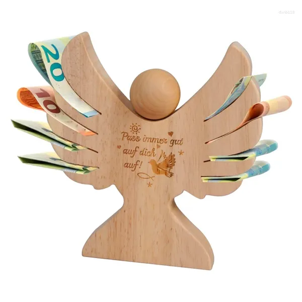 Garrafas Bristing Gift Wooden Angel com gravura para a Comunhão Guardião