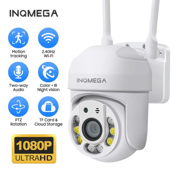 Камеры inqmega mini cloud 1080p Ptz Speed Dome Wi -Fi Camera Outdoor 1080p Автотрика Камера беспроводная камера Домашняя камера Home Supillance IP Cam