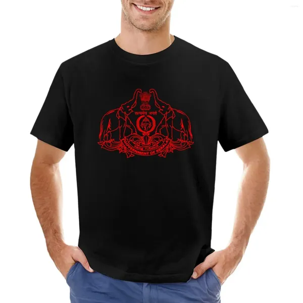 Topchette maschili Emblema del Kerala (India) T-shirt Funnys di grandi dimensioni Essiccazione rapida di grandi dimensioni maschi