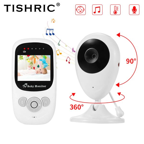 Monitora Tishric Video Baby Monitor SP800 Screen LCD de 2,4 polegadas Câmera de monitor de bebê sem fio do Talkback com visão noturna infravermelha