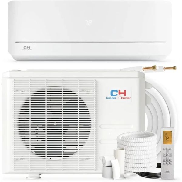 Condicionadores Haoyunma mini ar condicionado e aquecedor, 12.000 btu, 115V, Montagem de parede Montar o sistema de calor do inversor sem duto