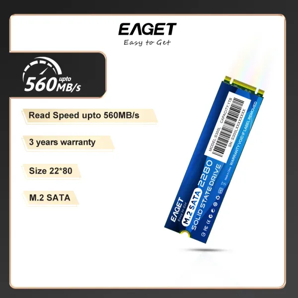 Drive Eaget M.2 SATA 3 SSD жесткий диск Drive NGFF 2280 6 ГБ 128 ГБ 256 ГБ 512 ГБ 1 ТБ 2 ТБ.