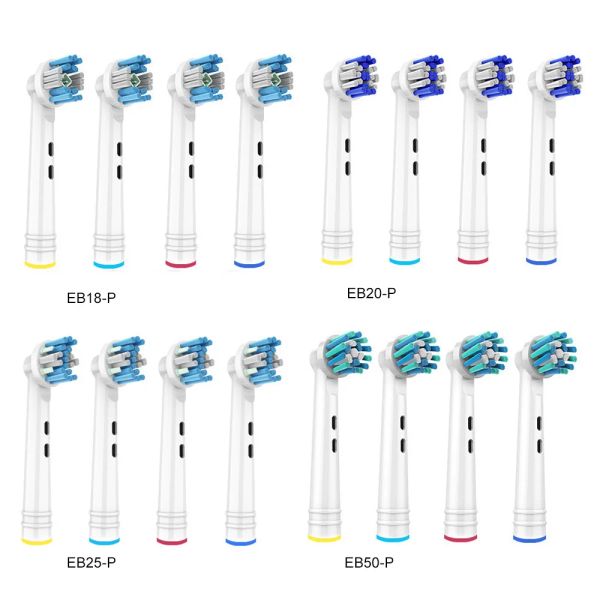 Teste nuove teste di pennello da 16 pezzi per spazzolino da denti orali B, compatibili con Pro Genius and Smart, tra cui filo interdentale, croce, sbiancamento di precisione