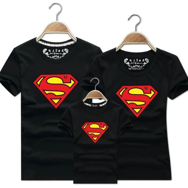 T-Shirts neue familienübereinstimmende T-Shirts süße Erwachsene Kid Baby Baby Family Matching Outfits Familie Look Kinder T-Shirt Shortsleeve Tops