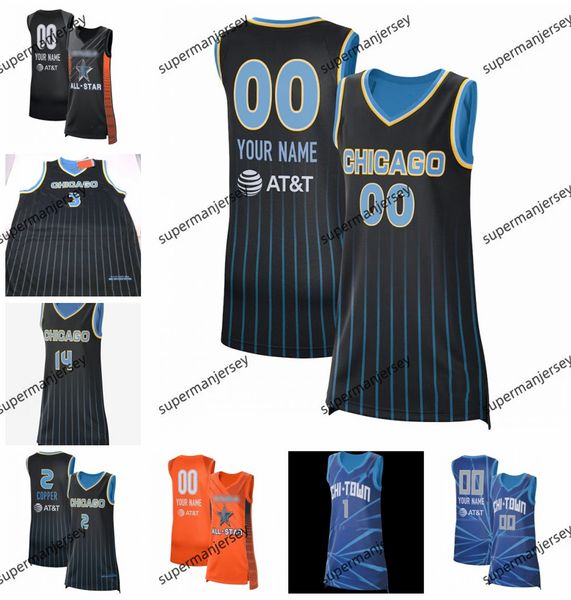 2024 Mulheres Basquete Chicago Jersey Michaela Onyenwere Taya Reimer Brianna Turner Brynna Maxwell Angel Reese Kamilla Cardoso Nikolina Milic Marin Juventude