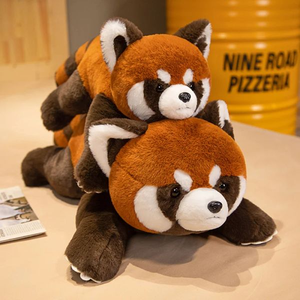 Cuscini Raccoon Wild Forest Animal Bambola Peluga Peli di Panda Red Panda Pelugia come Real Reghip Reghips.