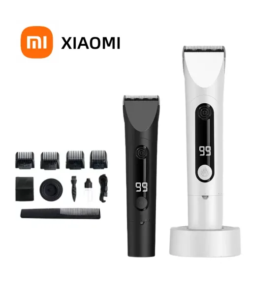 Clippers 2023 Novo Xiaomi Mijia Profissional Clipper Hair 3 Equipamento Ajuste Ipx7 Máquina de aparador de cabelo à prova d'água com base de carregamento