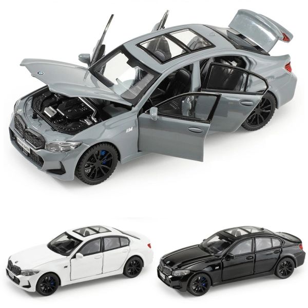 Автомобили 1/32 BMW 320i внедорожник Миниатюрный Diecast Toy Car Модель звуковые световые двери открытые образовательные коллекции подарок для детей мальчика, ребенок