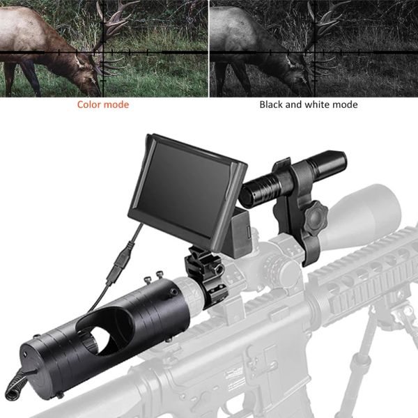 Kameras 850 nm DIY Infrarot Nachtsicht 3MP Kamera 4,3 -Zoll -Bildschirm Display Nachtschalter Optik Sichtgewehre für die Jagd im Freien