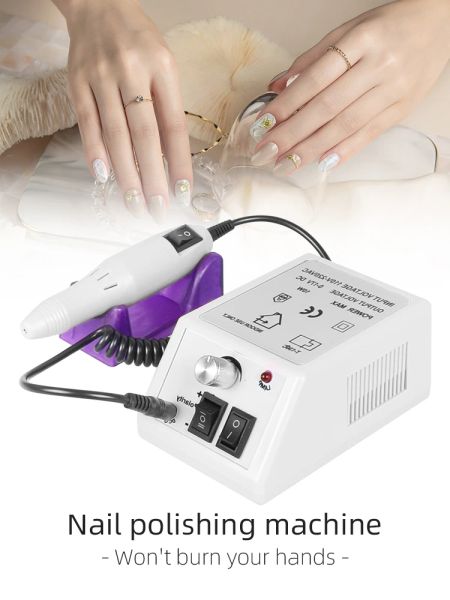 Pens Profissional Sander Electric Set Manicure Tools Polhone Polhoner Aparelho de perfuração Gel Remover