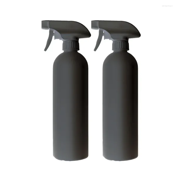 Bottiglie di stoccaggio 4 pezzi da 500 ml di plastica spray bottiglia di distribuzione portatile vuota grande per fiori di acqua per la pulizia dell'auto (nero)
