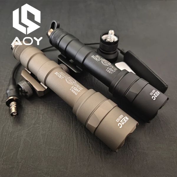 Scopi in metallo tattico SF M600B Airsoft Weapon Gun Light LED Flashlight Lanting Lanting Fit 20mm Rail Picatinny