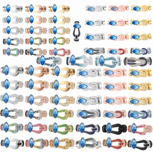 Strands più venduto francese French Horseshoe Buckle 925 Silver 18K oro adatto per F10 Bracciale Fashion Coppia Lucky Couple all'ingrosso