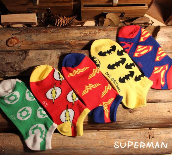 Meias unissex de moda Flash Green Light Man Socks de algodão Fun Happy Ankle6937428
