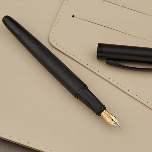 Ручки высококачественная героя бокс -сет Wave Gun Black Fountain Pen Elegante Signature милые канцелярские канцелярские принадлежности для студенческих канцелярских товаров офисные школьные принадлежности