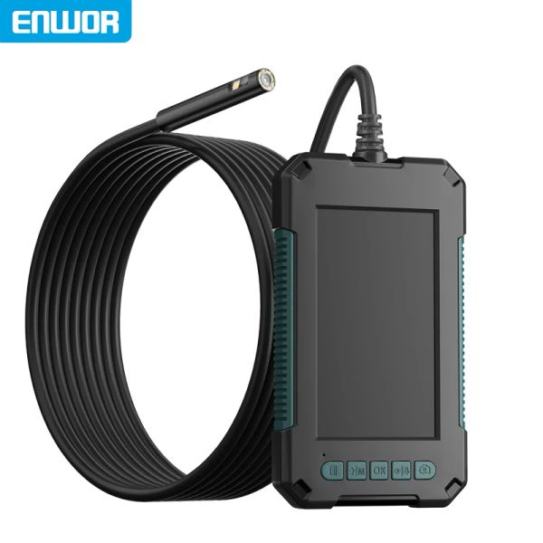 Kameralar 4.3inch IPS Ekran Endoskop Kamerası 1080P HD Tek Suyu Değerli Boru Borescope Kamera 3.9mm Mini Kamera Çek Araba 8mm