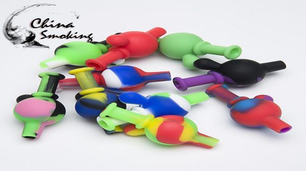 Capo di carboidrati in silicone Dia 22 mm per chiodi banger in quarzo Capo di bolle Cappo di silicio Capo di silicio Colori misti Silicon2159761