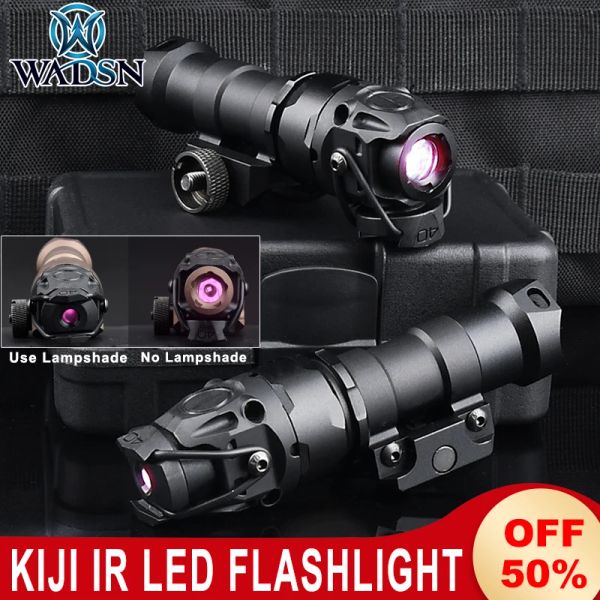 Scopes Wadsn Kiji Hunting Spotlight K110 ° Taktische Taschenlampe Infrarot IR Illuminator Scout Waffenleuchte Mlok Keymod Offset Mount