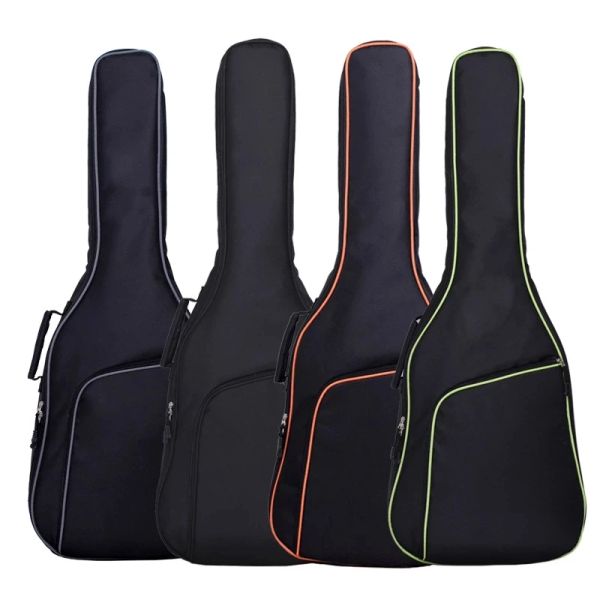 Fälle Scione 38/39 40/41 Zoll 600d Oxford Fabric Gitarrenkoffer Gig -Bag Doppelgurte gepolstert 10 mm Baumwollweiche wasserdichte Rucksack