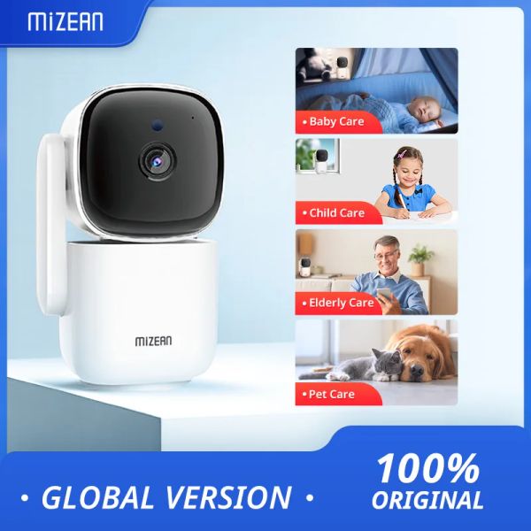 Telecamera Mizean 3MP HD WiFi Security Home Camera con app, visione notturna, tracciamento automatico, monitor per bambini/pet/tata, CCTV Smart IP locale/cloud