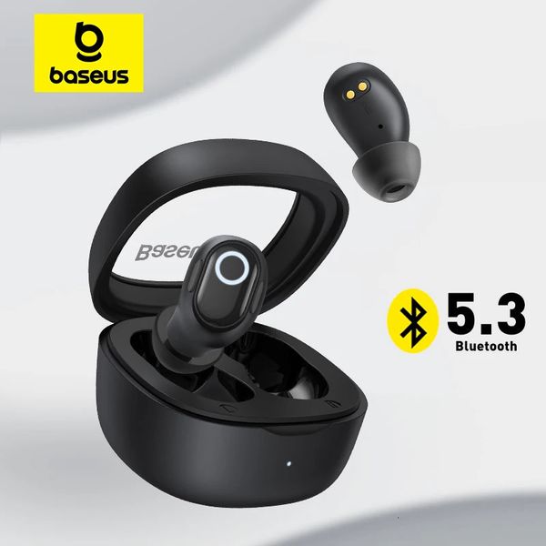 BASEUS WM02 AAR ARILETS Wireless TWS Bluetooth 5.3 Cuffie mini e abbigliamento comodo compatto 25 ore di durata della batteria 240422