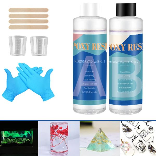 Оборудование эпоксидная смола набор Crystal Clear Cartener Kit Easy Mix Diy Savques для искусства кастинговые украшения ювелирные проекты Xinshiping