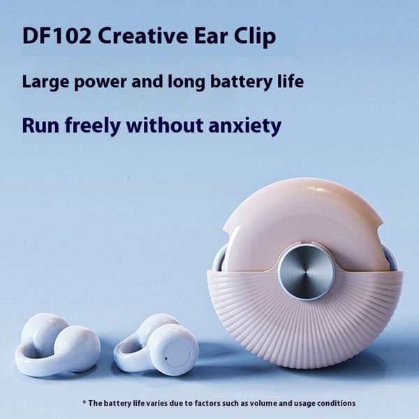 Neuer DF102 Bluetooth -Ohrhörer -Clip auf Hochleistungs -rotierende kreative Wireless -Sport -TWS -Kopfhörer
