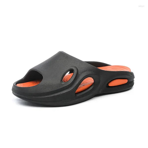 Slippers masculino masculino machos machos moda ao ar livre praia confortável slides de elasticidade sandálias de verão para homens