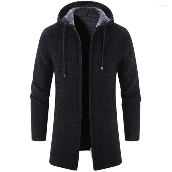 Herren -Trenchmäntel Herbst und Winter Kaschmir Cardigan Chenille Außenpullover Mantel Windbrecher