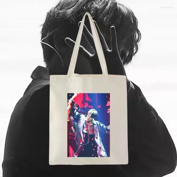 Aufbewahrungstaschen Fang Dan Youth League Zheng Haoxi HD Poster PO White Canvas Bag Student Tragbar