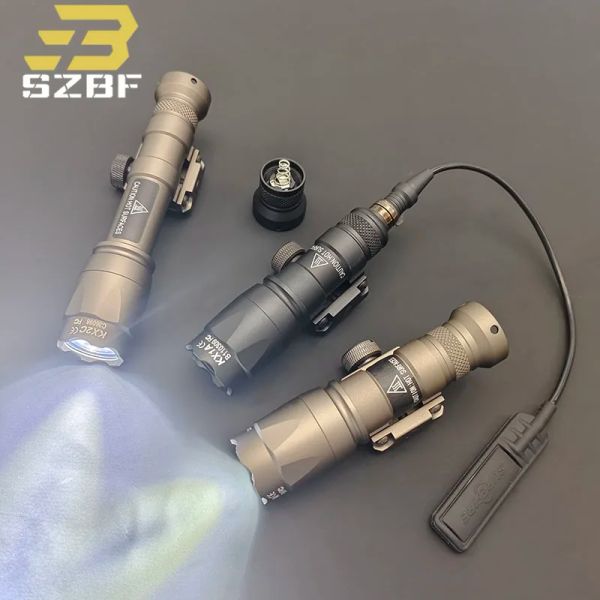 SCOPES Surefir Airsoft M600C M300 M600 SF Flashlight da esterno TacitCal Mini Arma Scout Scout Luce LED FIT Fit 20 mm Picatinny