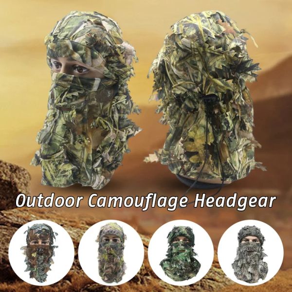 Calçados 3d ghillie máscara face balaclava camufla