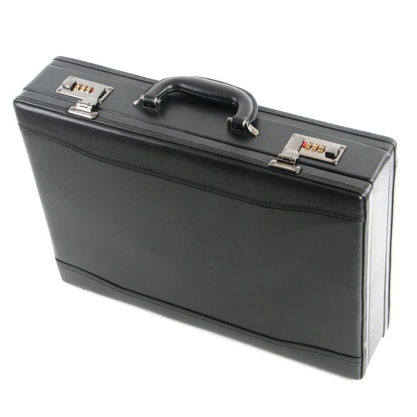 Багаж мужской винтажный черный набор инструментов портфель портфель багаж адвокат бизнес -пароль для бизнеса коробка инструмента