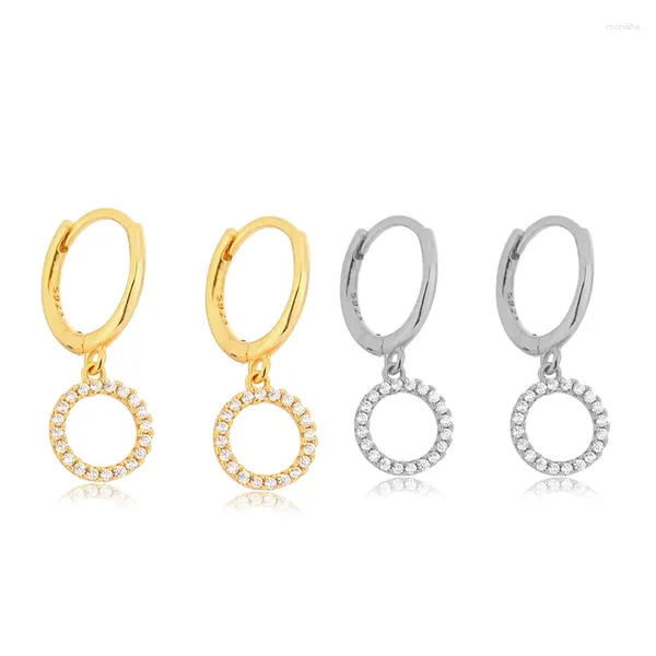 Hoop Ohrringe Ryju 925 Sterling Silber Kreativitätskreis Knorpel minimalistische Huggie Piercing Dangle Ohrring für Mädchen Schmuck Pendientes