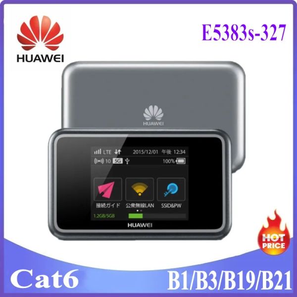 Router Uncrocekd Huawei E5383S327 Mobile Router WiFi SIM Compact WiFi Router Lte Cat6 Assistenza corrispondente 4G FDD LTE B1/B3/B19/B21