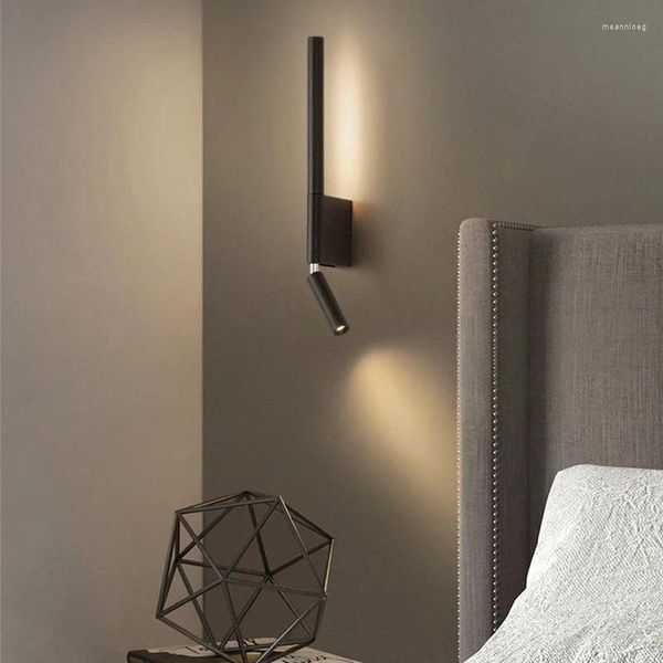 Wandlampe moderner Stecker in LED minimalistische einstellbare Winkel dimmbarer Scheinwerfer für Wohnzimmer Schlafzimmer Flur Lesen usw.