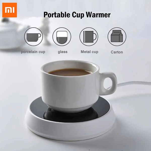 Irrigador xiaomi caneca de caneca caneca copo de caneca mais quente almofada de aquecimento inteligente placa de aquecimento grande tapete quente temperatura constante gravidade indução