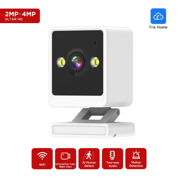 Monitora SnoSecure Baby Monitor Indoor Home Mini IP Câmera IP Wireless AI Detectar Human Video Video Recorder Surveillance Câmera do corpo