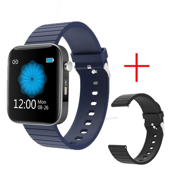 Braccialetti Xiaomi T68 uomini donne Smart Watch Band Body Temperation Measure Fitness Orologio cardiaco Pressione ariattica Ossigeno Monitoraggio Monitoralo smartwatch