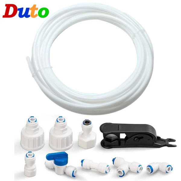 Purificatori Purificatori tubo di tubo per tubi per acqua RO per i depuratori di acqua RO Sistema+Connettore rapido per tubo di sistema di filtro da giardino e acqua