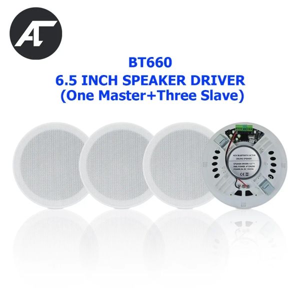 Alto -falantes Bluetooth Teto -falante de 6 polegadas Classe D AMPLIFICADOR DO AMPLIFICADOR Sistema de som de home theater Smart para restaurante Hotel Inn