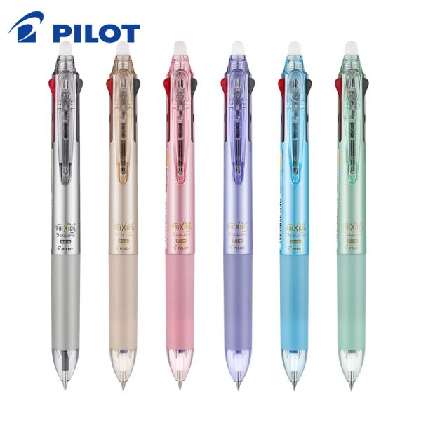 Pens New Japan Pilot Frixion Pen 3 in 1 löschbarer Gel pen Multi -Farben LKFB60EF / UF 0,5 / 0,38 mm Pastellfarben