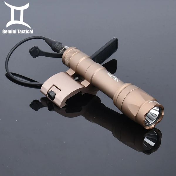 SCOPES Surefir Airsoft M600 M600C Arma Scout Scout Gun Light Light Hunting Arma da caccia militare con supporto offset per M300 Rein